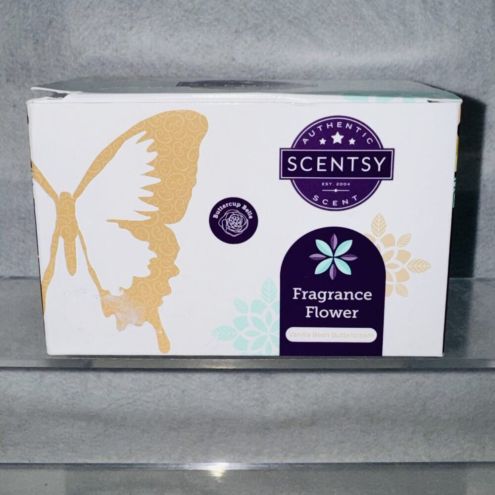 NIB Scentsy Fragrance Flower- Vanilla Bean Buttercream - Buttercup Belle New